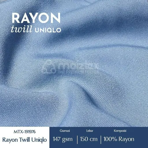 Jual Kain Rayon Twill Uniqlo Premium Moiztex